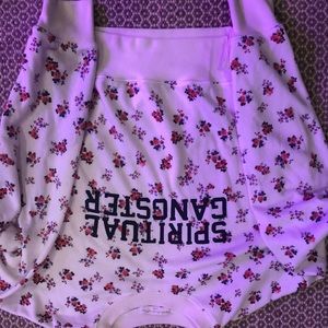 white graphic sweatshirt